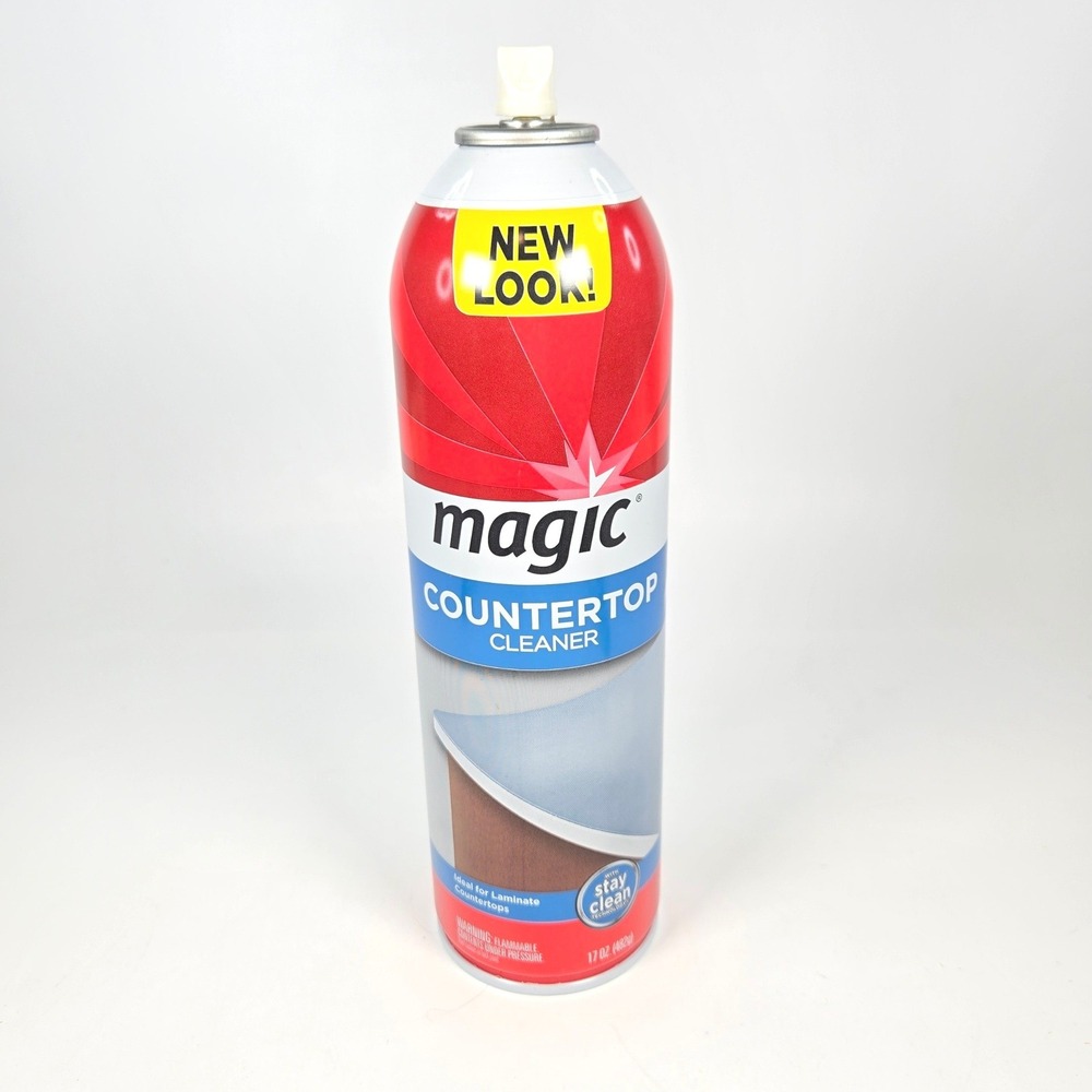 Magic Countertop Cleaner Aerosol 17oz for Laminate Solid Surfaces Red/Blue 70%